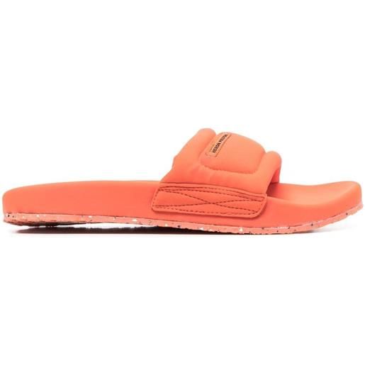 Heron Preston sandali slides con applicazione - arancione