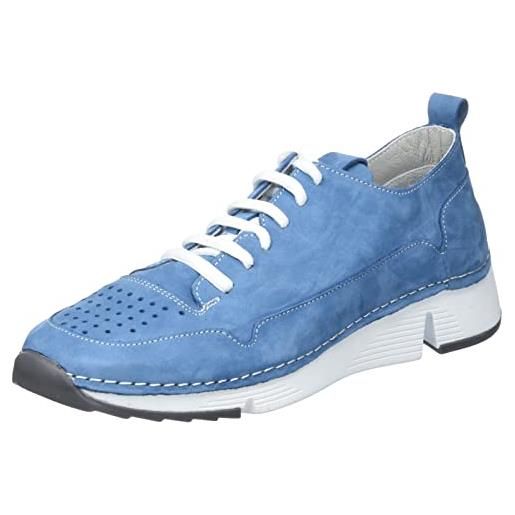 Manitu 850029-05, scarpe da ginnastica donna, blu, 36 eu