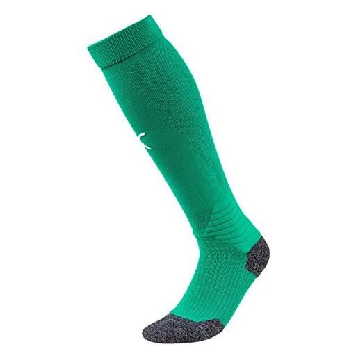 PUMA liga socks, calzettoni calcio unisex, verde (pepper green/puma white), 5