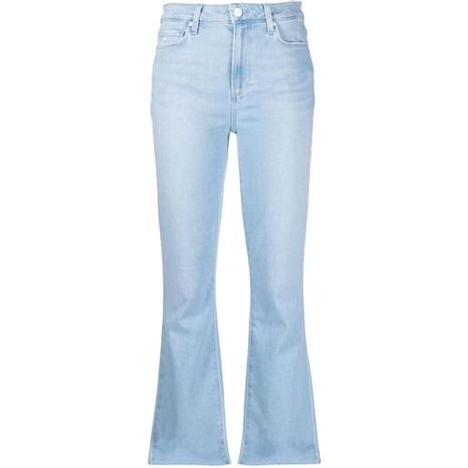 PAIGE jeans svasati crop - blu