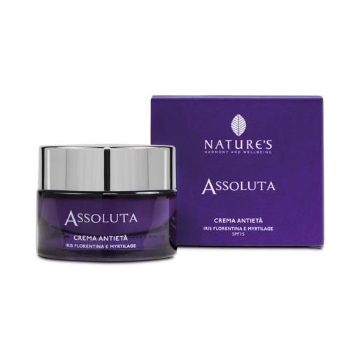 Amicafarmacia nature's assoluta crema anti età 50ml spf15