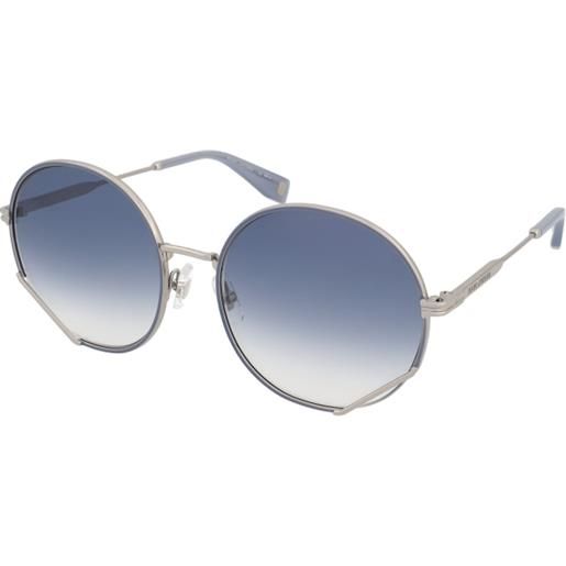 Marc Jacobs mj 1047/s kuf/08 | occhiali da sole graduati o non graduati | prova online | metallo | tondi | blu, argento | adrialenti