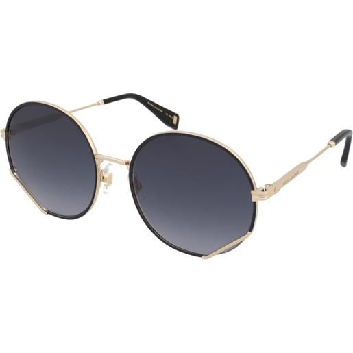 Marc Jacobs mj 1047/s rhl/9o | occhiali da sole graduati o non graduati | prova online | metallo | tondi | nero, oro | adrialenti