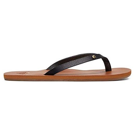 Roxy jyll sandal for women, flip flop donna, white snake, 39 eu