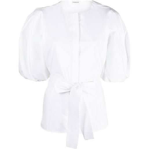 P.A.R.O.S.H. camicia con maniche a palloncino - bianco