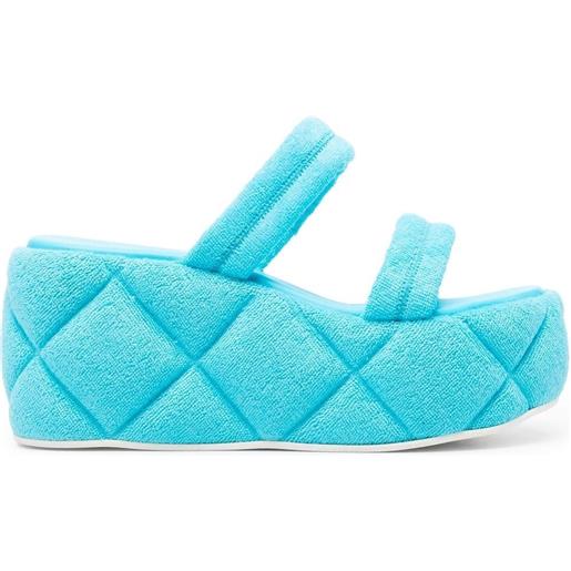 Le Silla sandali con effetto trapuntato - blu