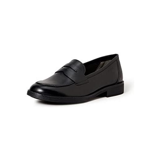 Geox j agata d, mocassini bambine e ragazze, nero (black 10), 40 eu