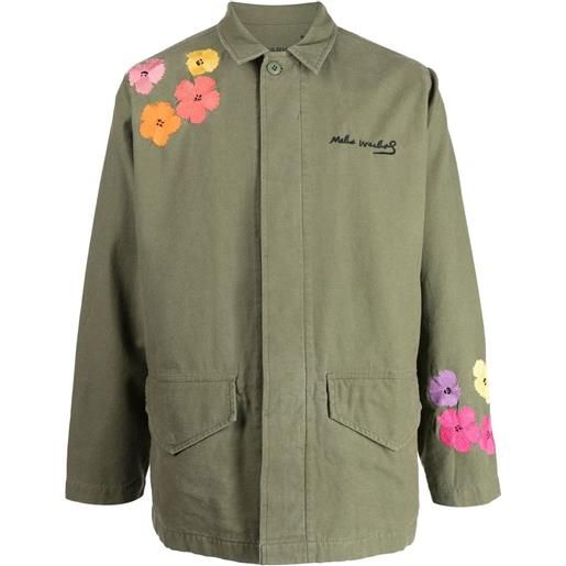 Maharishi giacca-camicia a fiori - verde