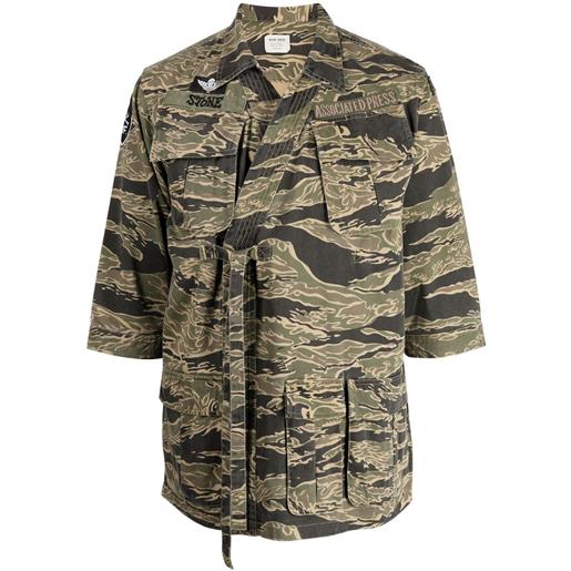 Maharishi giacca-camicia con stampa camouflage - verde