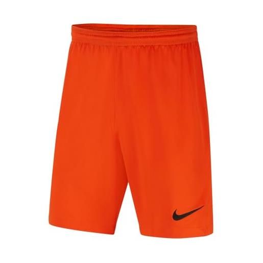 Nike park iii nb - pantaloncini unisex per bambini, unisex - bambini, pantaloncini, bv6865-819, sicurezza arancione/nero, s