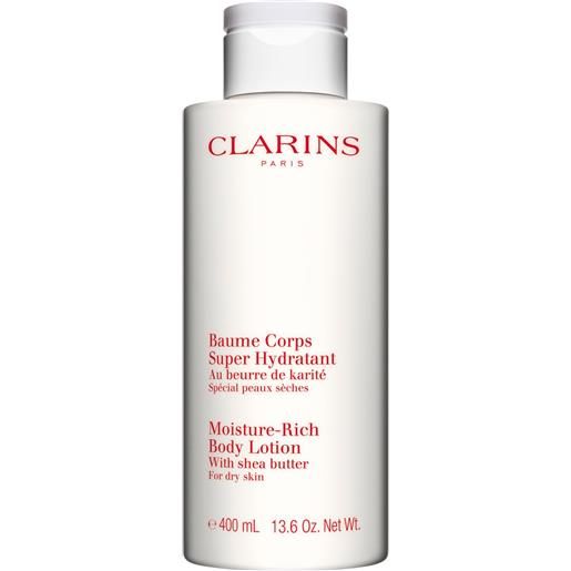 Clarins baume corps super-hydratant 400 ml- balsamo corpo per pelli secche