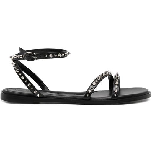 Alexander McQueen sandali con borchie - nero