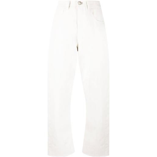 Jil Sander jeans affusolati a vita alta - bianco