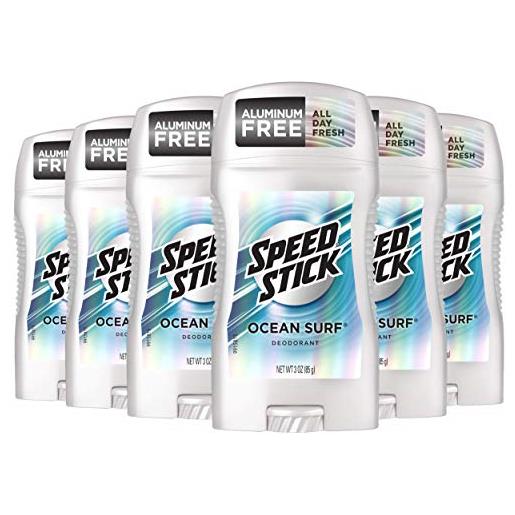Speed Stick deodorant, ocean surf, 3-ounce sticks (pack of 6) by mennen