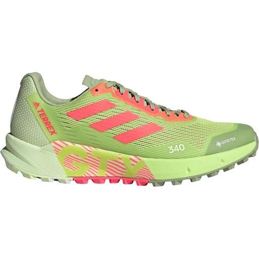 Adidas terrex agravic flow 2 goretex trail running shoes verde eu 44 2/3 uomo