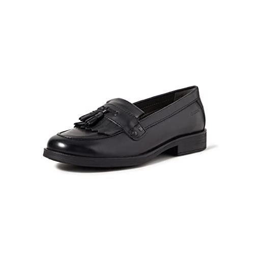 Geox jr agata a, mocassini bambine e ragazze, nero (black c9999), 30 eu