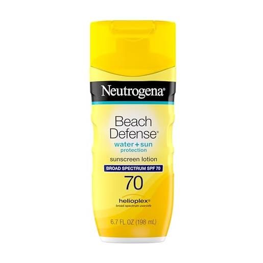 Neutrogena beach defence broad spectrum sunscreen lotion, spf 70, 200ml