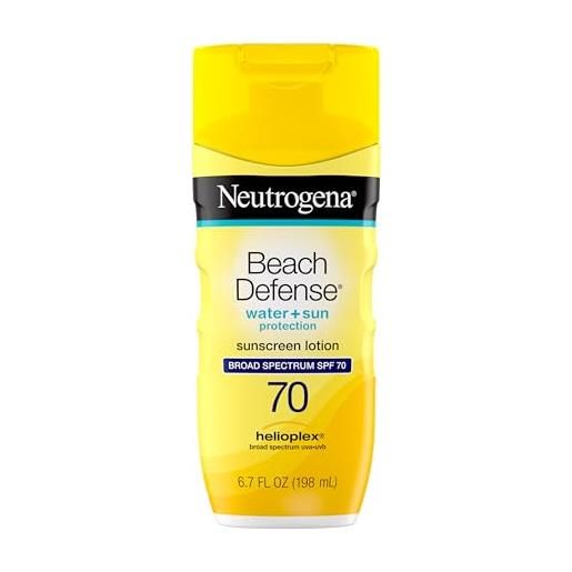 Neutrogena beach defence broad spectrum sunscreen lotion, spf 70, 200ml