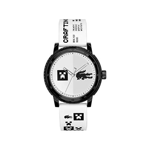 Lacoste orologio analogico al quarzo da uomo con cinturino in silicone nero - 2011180