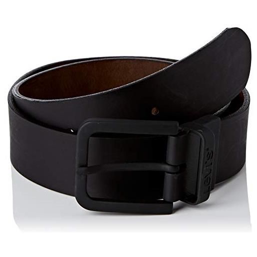 Levi's reversible core metal belt cintura, black, 100 unisex-adulto