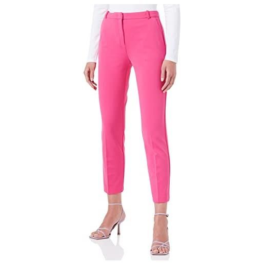Pinko bello 117 pantalone punto stof, pantaloni donna, n95_fulmine rosa, 38