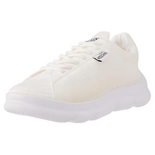 Love Moschino, scarpe con lacci donna, bianco, 39 eu
