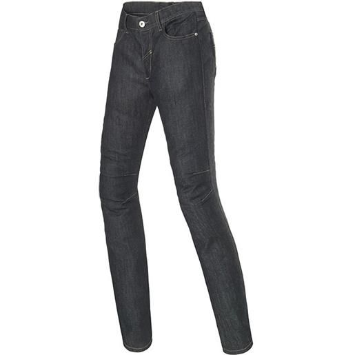 Clover jeans donna sys-5 - blu resinato