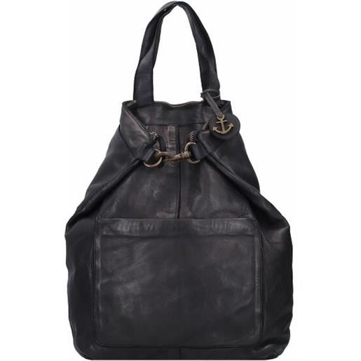 Harbour 2nd cool casual heracles zaino in pelle 41 cm scomparto per laptop nero