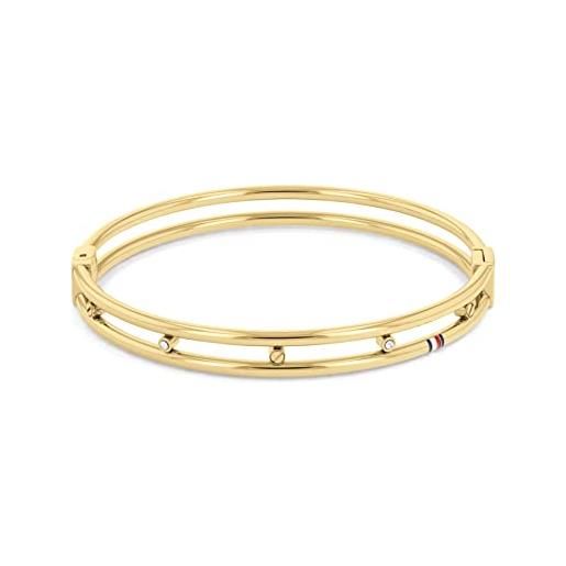 Tommy Hilfiger jewelry bracciale da donna in acciaio inossidabile con cristalli - 2780611