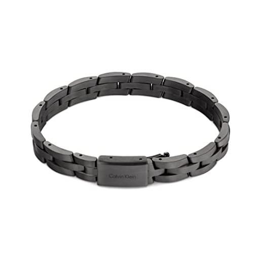 Calvin Klein braccialetto a maglie da uomo collezione industrial link family - 35000067