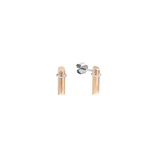 Calvin Klein orecchini a perno da donna collezione elongated linear - 35000020