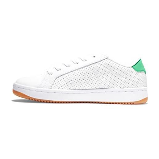 DC Shoes striker-scarpe da donna, ginnastica, white gum, 38.5 eu
