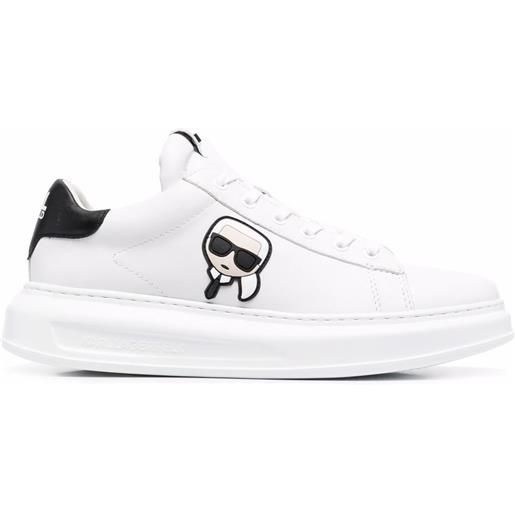 Karl Lagerfeld sneakers karl con applicazione - bianco