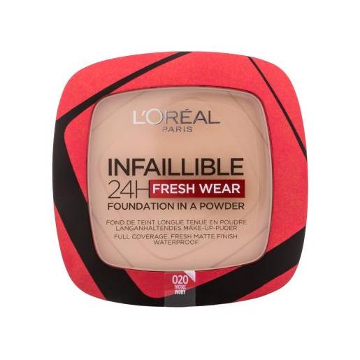 L'Oréal Paris infaillible 24h fresh wear foundation in a powder cipria a lunga tenuta 9 g tonalità 020 ivory
