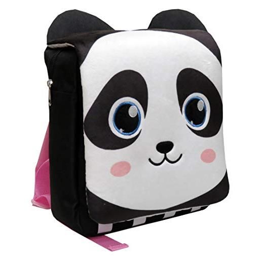 CYP BRANDS bagoose, zaino per bambini orso panda, prodotto ufficiale bagoose, colori bianco e nero