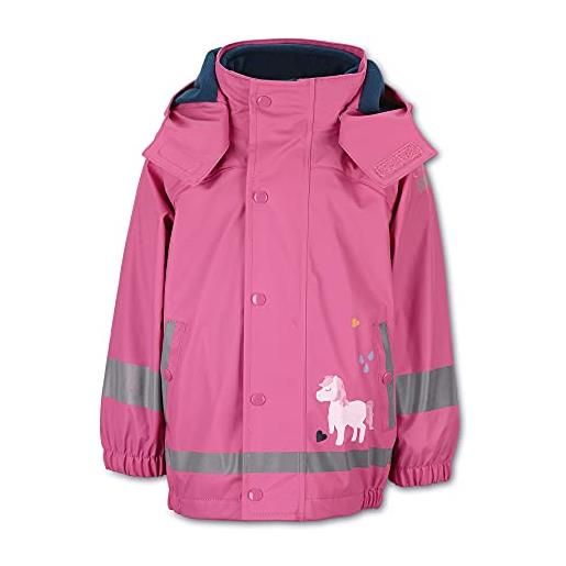 Sterntaler regenjacke pony mit innenjacke giacca impermeabile, rosa, 104 cm bambina