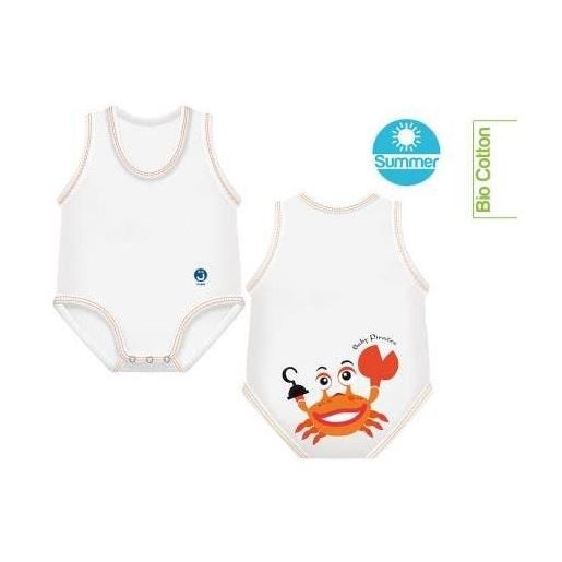 J Bimbi body 0-36m bio cotton summer baby pirates granchio