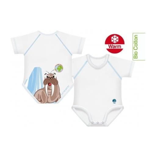 J Bimbi body 0-36m bio cotton warm arctic adventure tricheco