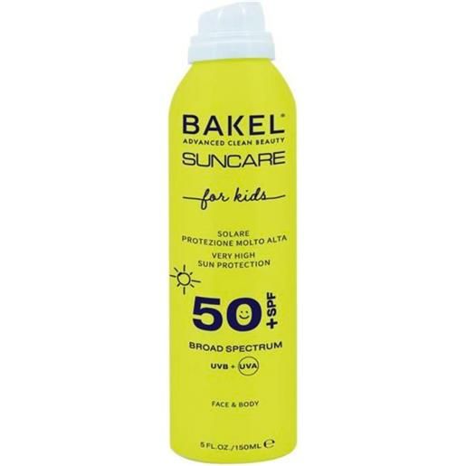Bakel solare spray for kids viso e corpo spf 50+ 150ml