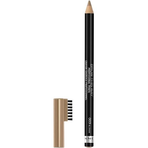 Rimmel brow this way professional pencil - 003 blonde