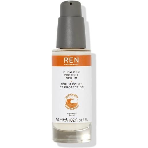Luxury ren clean skincare radiance glow and protect siero viso 30ml