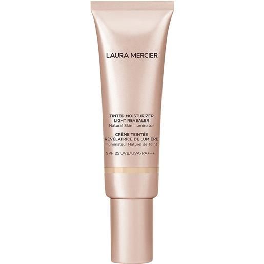 Laura Mercier tinted moisturizer light revealer spf25 fondotinta crema, crema viso colorata illuminante 0w1 pearl