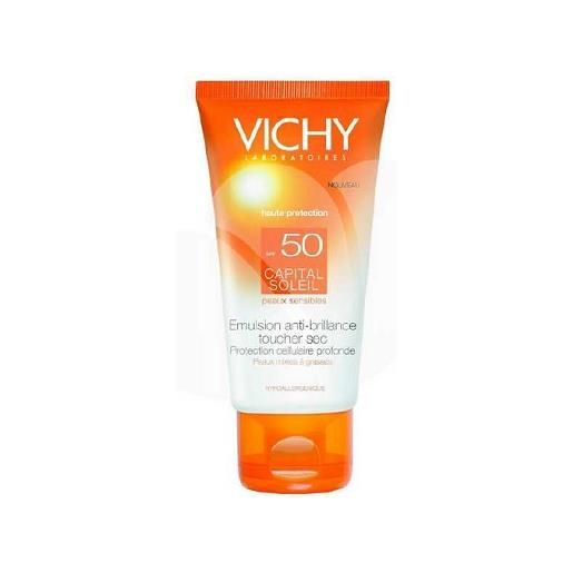 Vichy idèal soleil emulsione anti-lucidità effetto asciutto spf 50 pelle grassa 50 ml