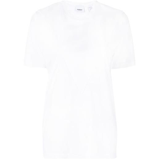 Burberry t-shirt girocollo - bianco