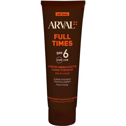 Arval full times spf6 - crema abbronzante super intensiva 150ml crema solare corpo bassa prot. , solare viso bassa prot. 