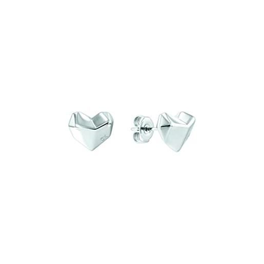 Calvin Klein orecchini a perno da donna collezione faceted heart - 35000041