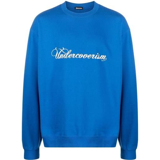 Undercoverism maglione con stampa - blu