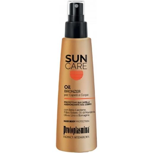 Farmaca International spa protoplasmina sun care oil bronzer 150 ml - olio abbronzante corpo protettivo capelli