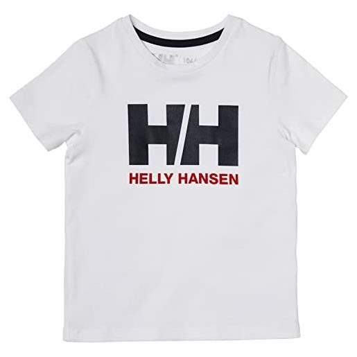 Helly Hansen bambini unisex maglietta hh logo, 4, bianco