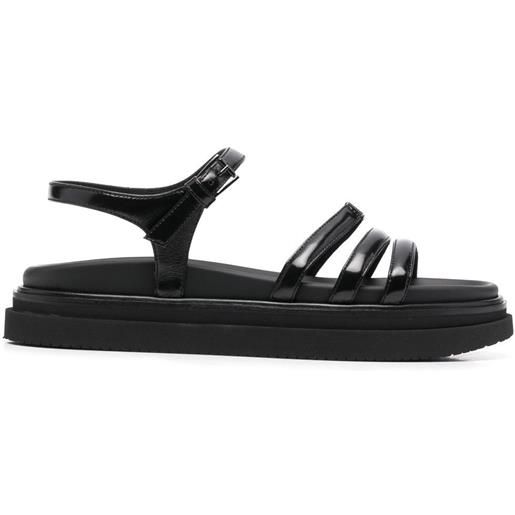 Hogan sandali con fibbia - nero